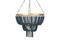 Hello Honey® 25.5" Iron Pendant Light With Blue Wood Beads